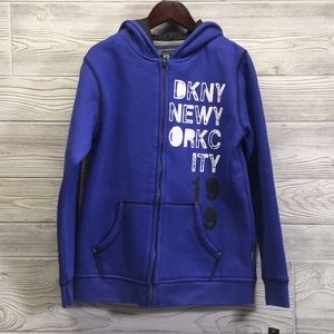 New DKNY New York City Youth M Hoody Sweatshirt